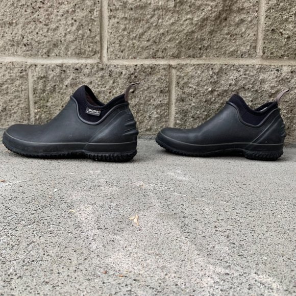 BOGS Mens Urban Farmer Boots 9 Euro 42 Black Slip On Waterproof Shoes Boot Shoe - Picture 7 of 12